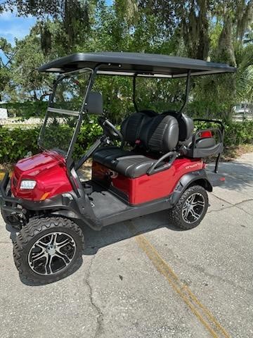 2023 Club Car Lifted Candy Apple Red